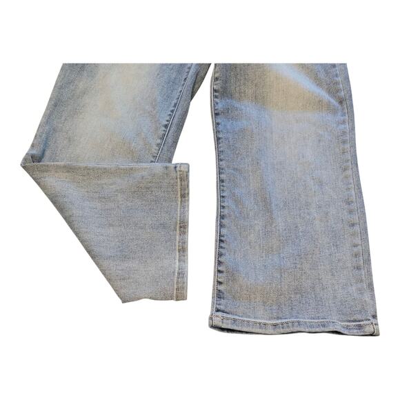 Judy Blue Wide Leg Crop Jeans Womens 7/28 Blue Light Wash Button Fly Bohemian - Picture 8 of 12